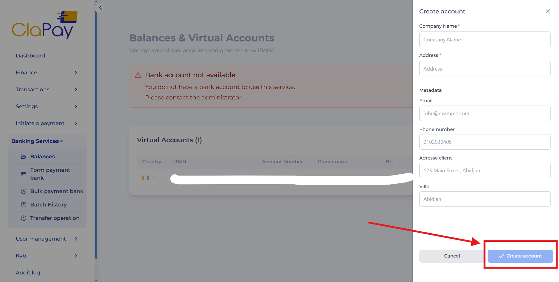 form account