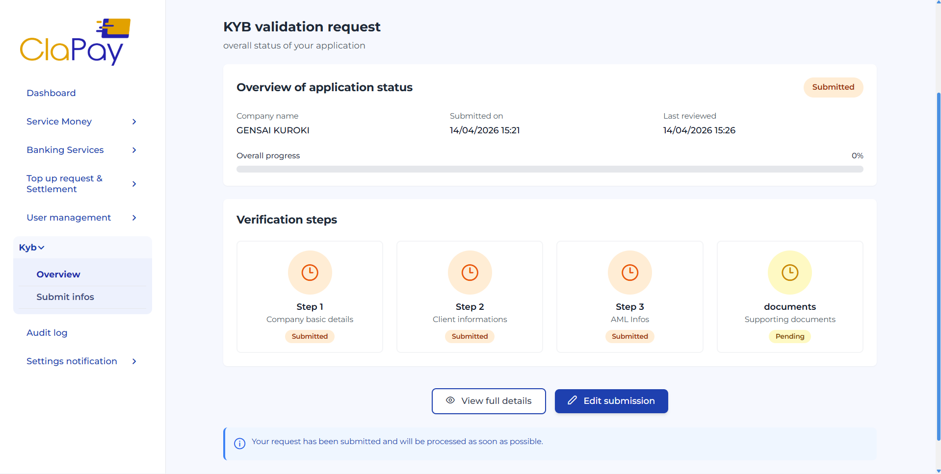 KYB Overview