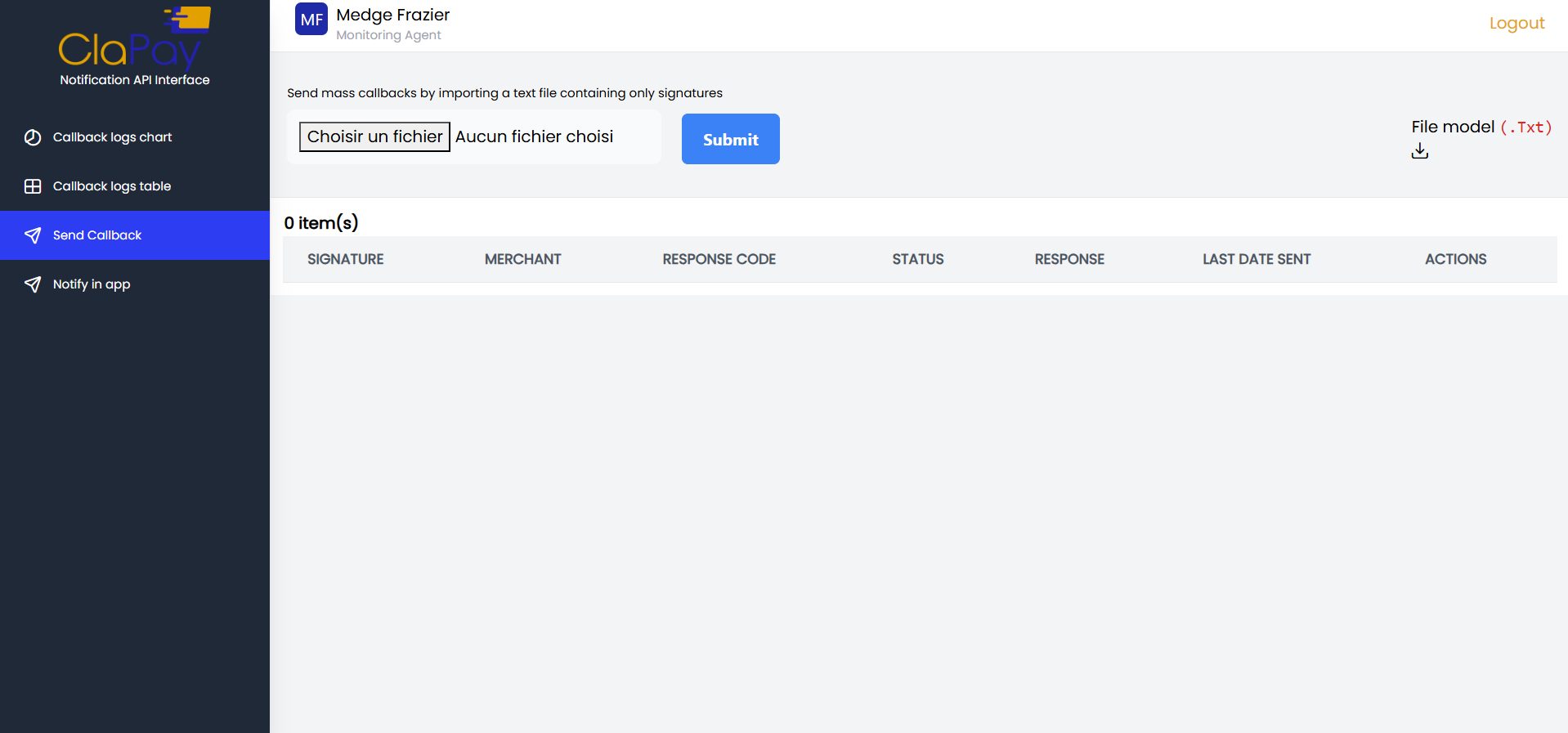 Send Callback Overview