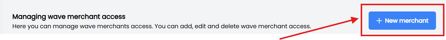 Add Wave Merchant Button