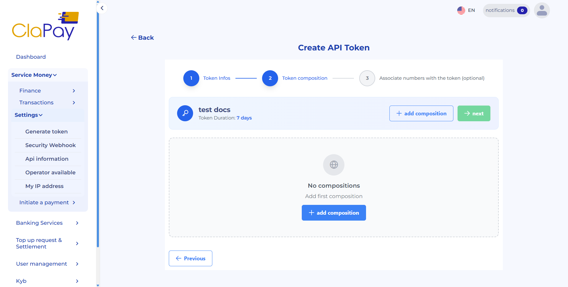 Generate Token 2